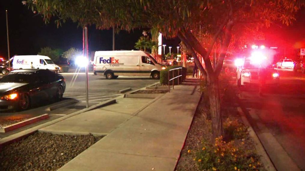 A migrant smuggling scheme involving a fake FedEx truck was disrupted on Upper Valley Road and Artcraft Road on June 9, 2023. (Credit: U.S. Customs and Border Protection)